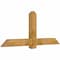 Ekena Millwork Eugene Rough Sawn Timber Gable Bracket, Western Red Cedar, 72"W x 30"H x 4"D x 6"F, 10/12 Pitch GBW072X30X0406EUG00RWR - alternate 3